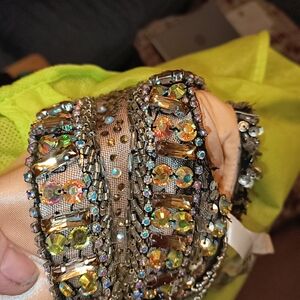 Tony Bowls Multicolor Beaded Prom Dress